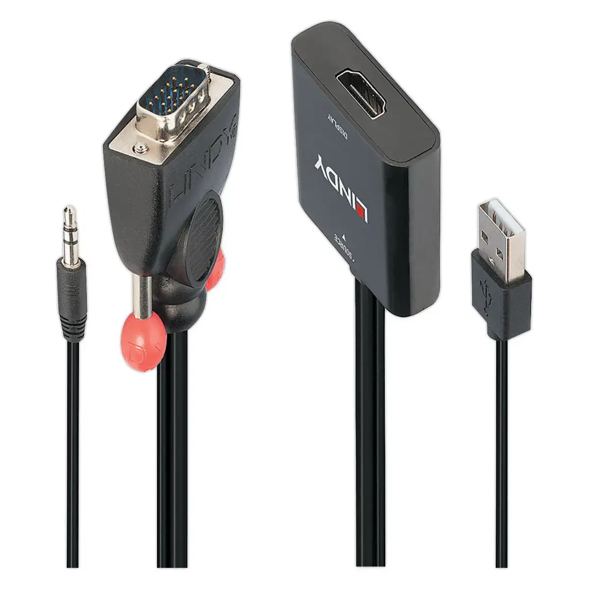 Convertisseur VGA & Audio vers HDMI - LINDY