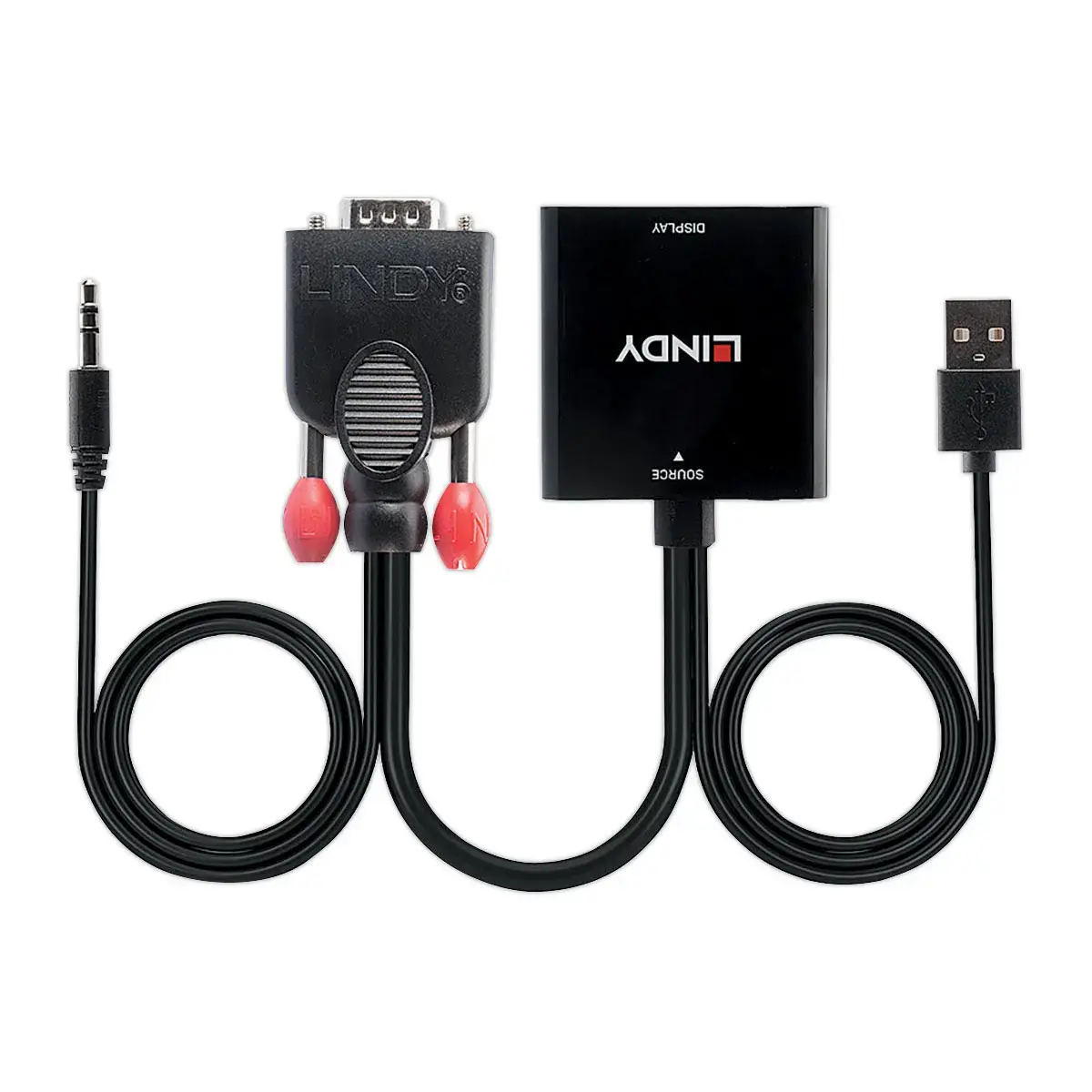 Convertisseur VGA & Audio vers HDMI - LINDY