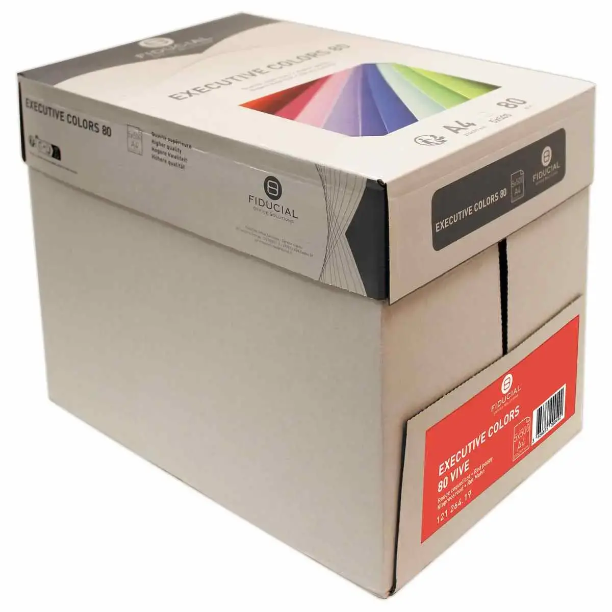 Ramette de 500 feuilles papier couleurs vives A4 Executive Colors - Rouge - FIDUCIAL