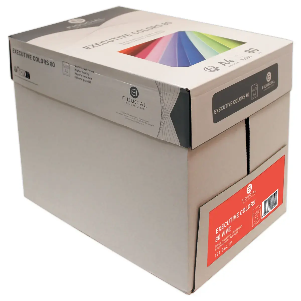 Ramette de 500 feuilles papier couleurs vives A4 Executive Colors - Rouge - FIDUCIAL
