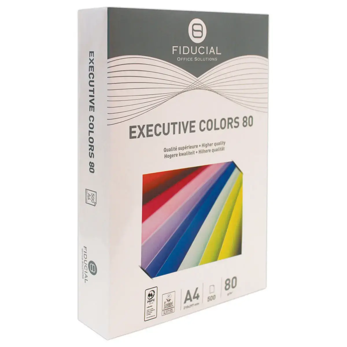 Ramette de 500 feuilles papier couleurs vives A4 Executive Colors - Rouge - FIDUCIAL