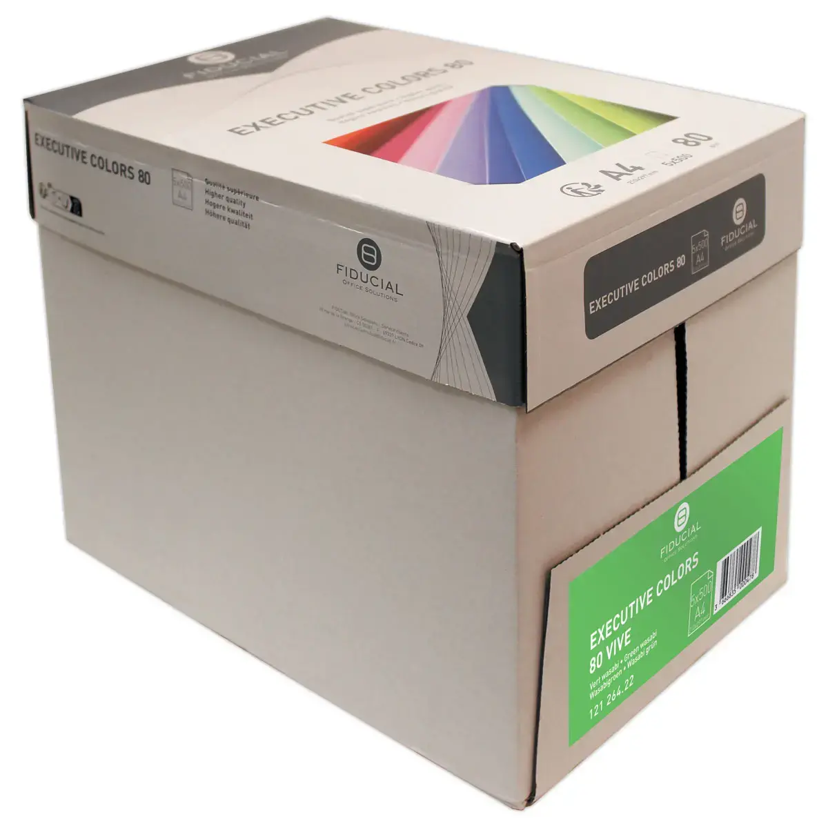 Ramette de 500 feuilles papier couleurs vives A4 Executive Colors - Vert - FIDUCIAL 