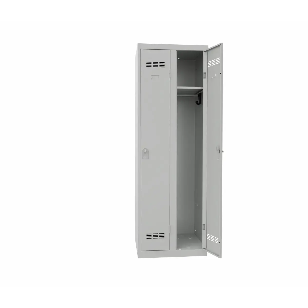 Vestiaire industrie propre 2 colonnes H.180 x L.60 cm Gris.