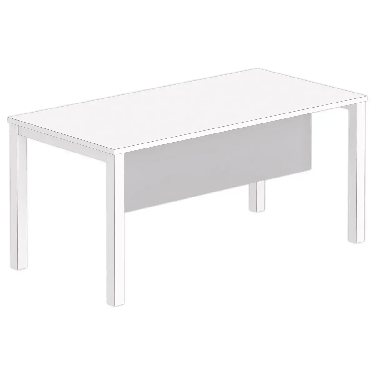 Voile de fond m&eacute;lamin&eacute; L 160 aluminium 