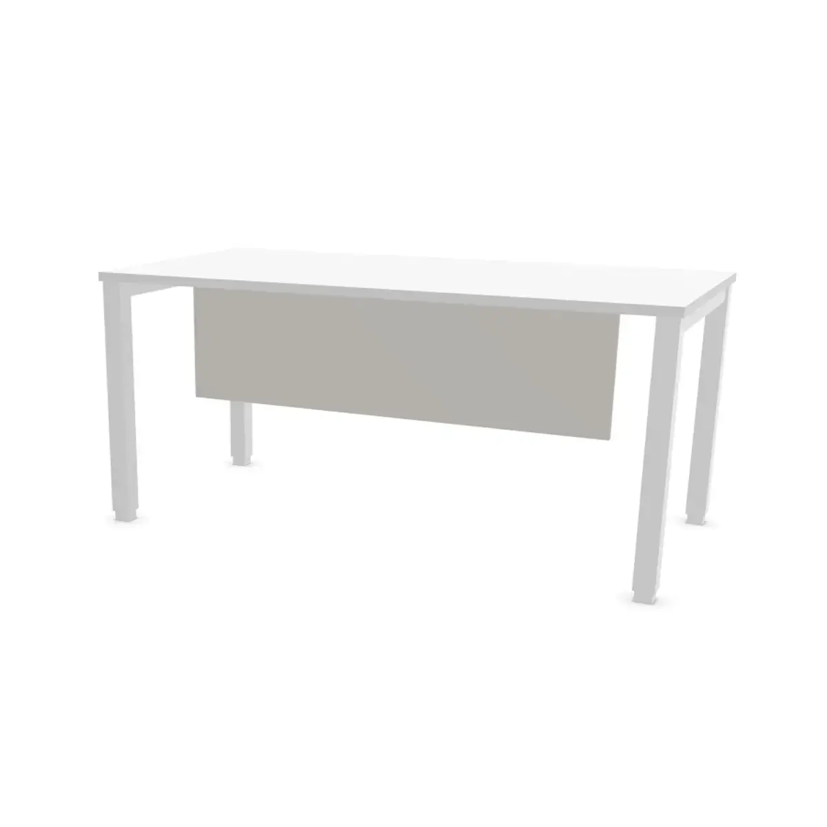 Voile de fond m&eacute;lamin&eacute; L 160 aluminium 