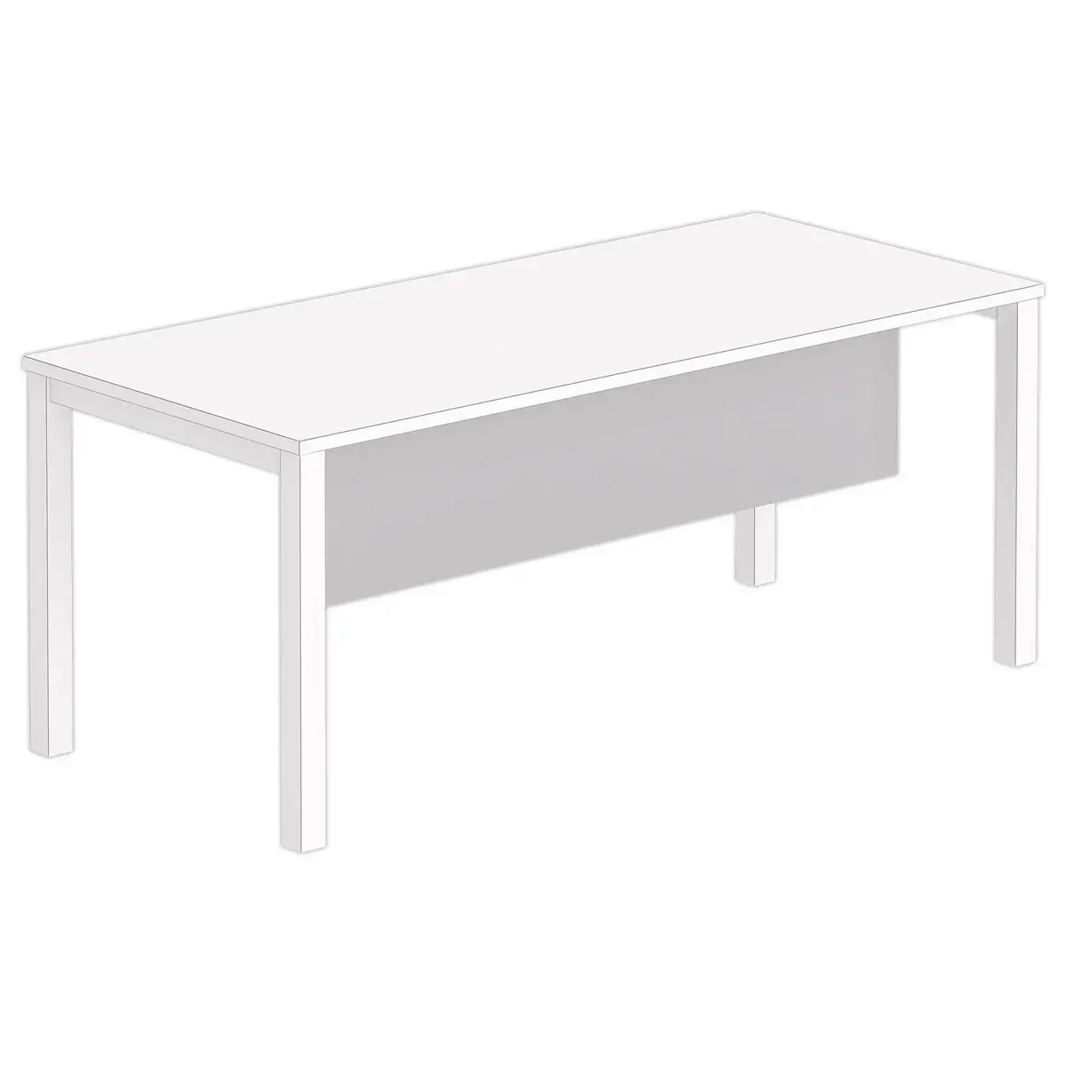 Voile de fond L 180 aluminium
