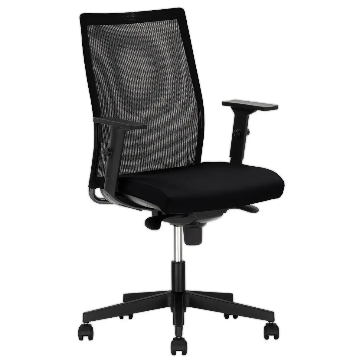 Si&egrave;ge de bureau synchrone Intrata - Avec accotoirs - Mont&eacute; - Gris et noir 