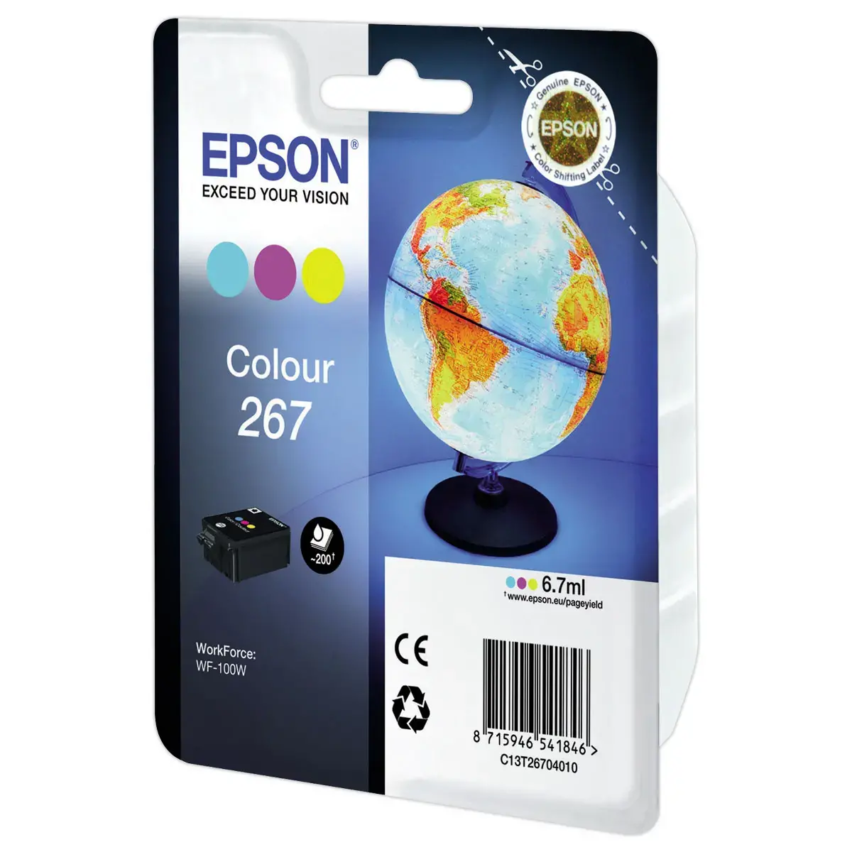 Cartouche T2670 - 3 couleurs - EPSON 