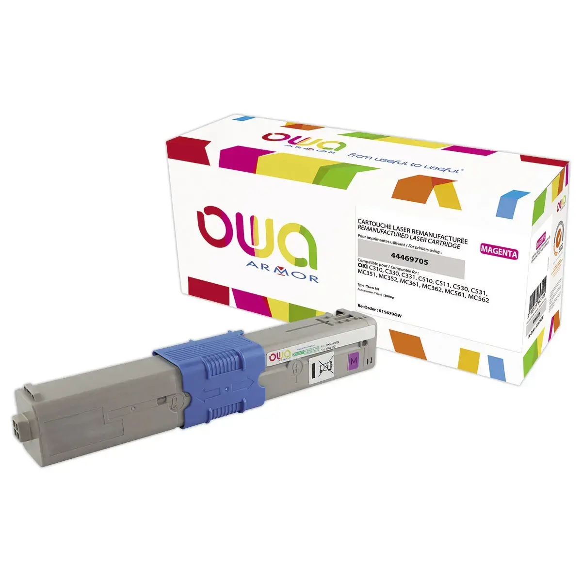 Toner &eacute;q. OKI C310 - Magenta - OWA 