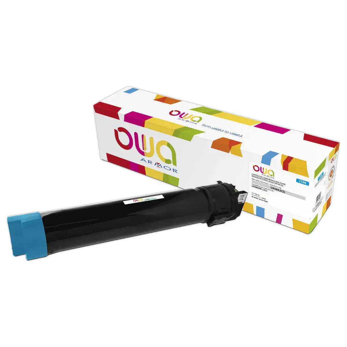 Toner &eacute;quivalent Lexmark C950X2CG - Cyan - Owa 