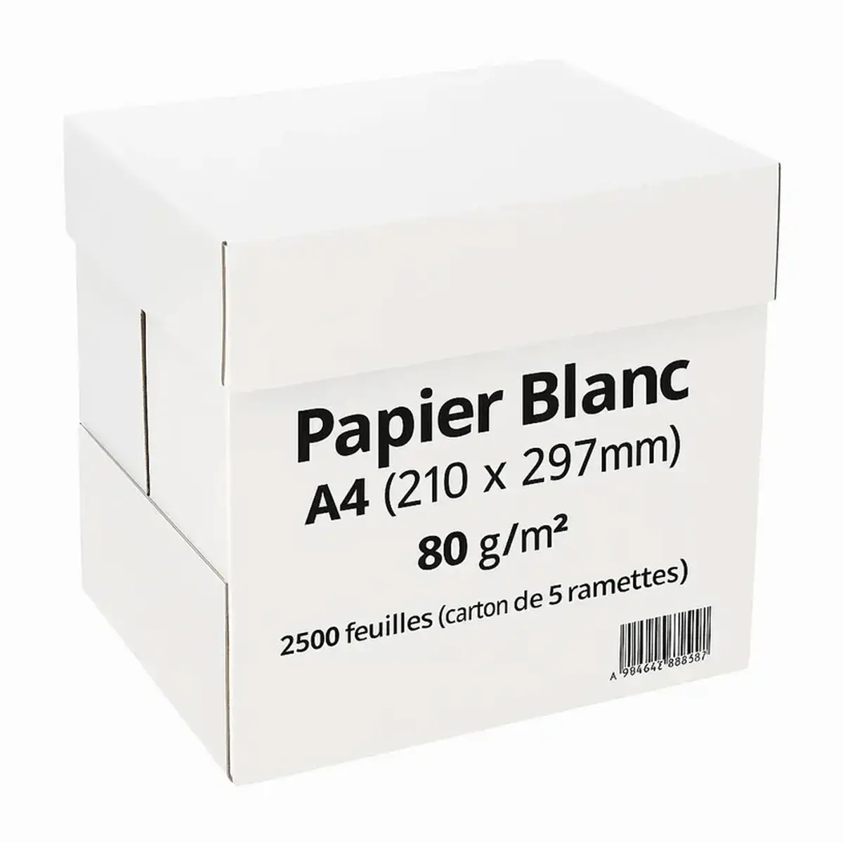 5 ramettes de papier blanc A4 Économique 80g