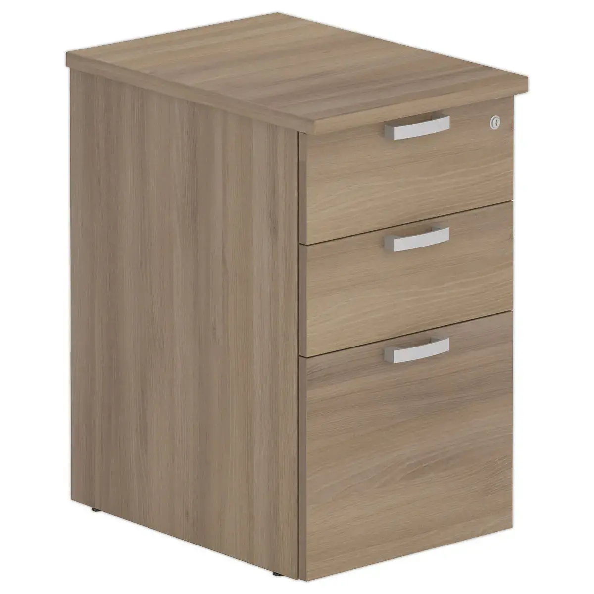 Caisson 3 tiroirs - Noyer - P 60 cm