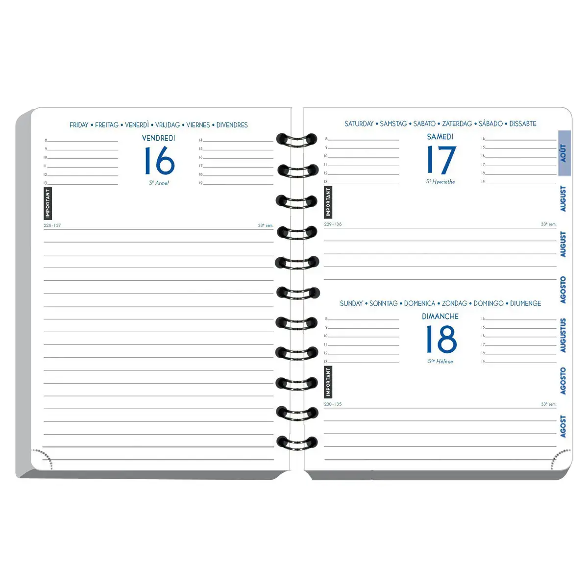 Agenda journalier Exacompta Forum - 12x17cm - Kaki