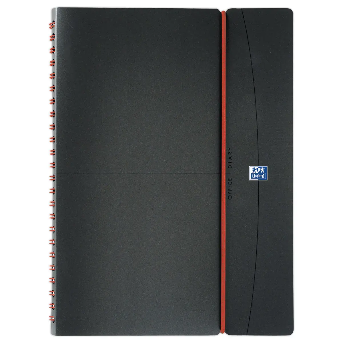 Agenda semainier  Office - 21x29,7cm - Anthracite - Janvier &agrave; d&eacute;cembre - OXFORD 