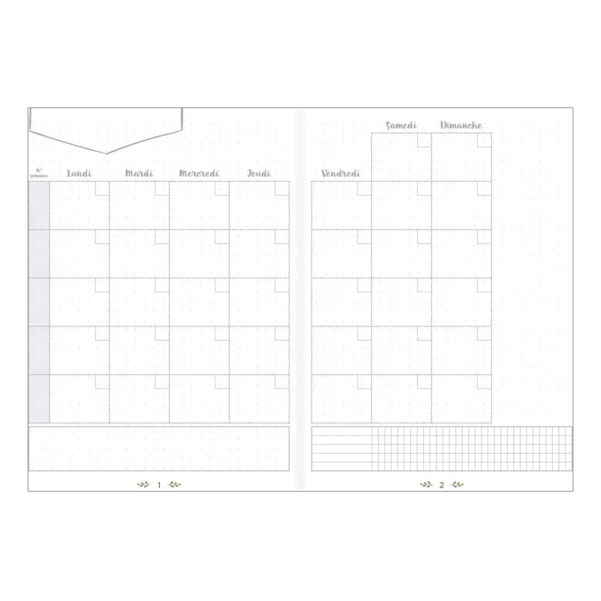 Agenda perpétuel Life - 15x21cm - Rose - QUO VADIS
