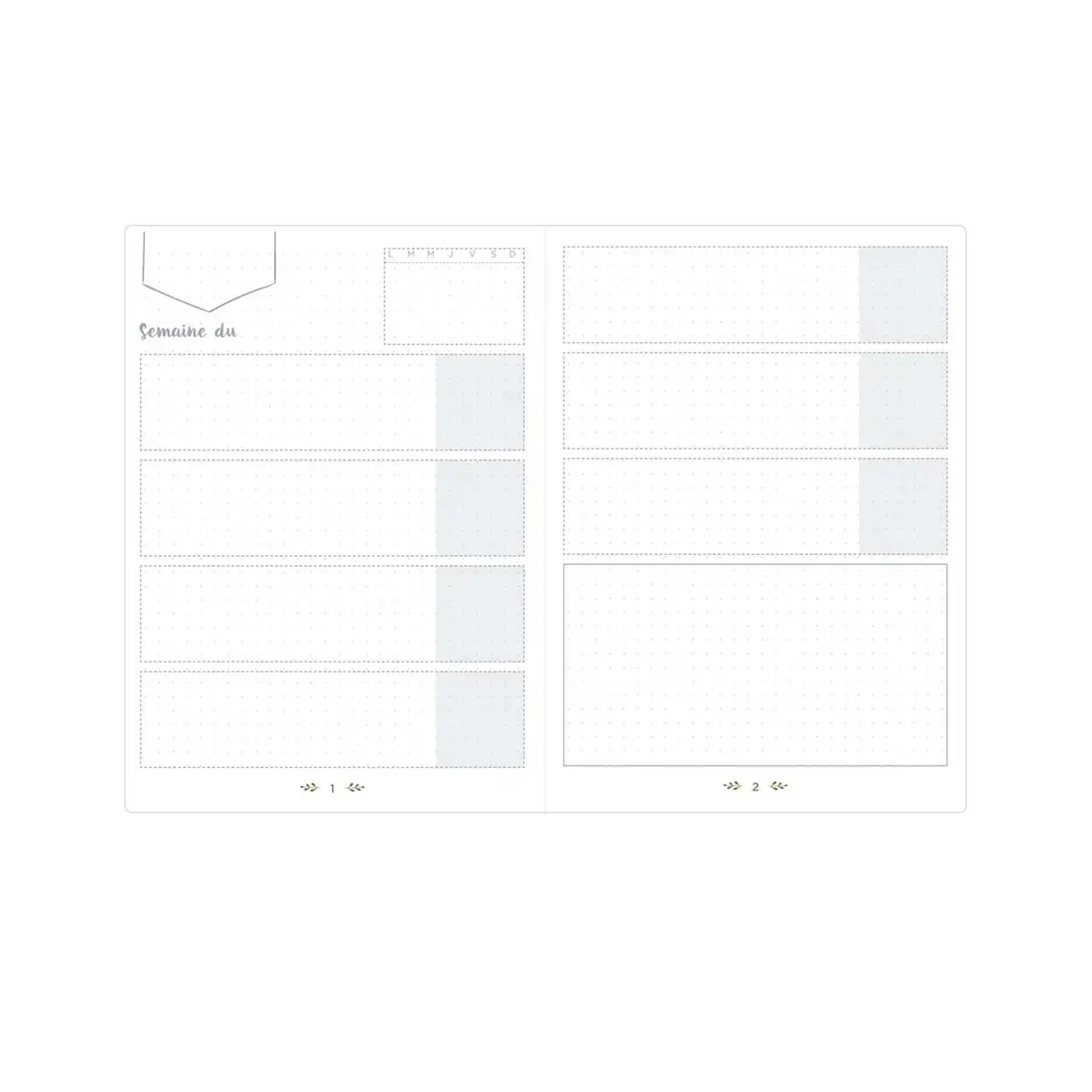 Agenda perpétuel Life - 15x21cm - Rose - QUO VADIS