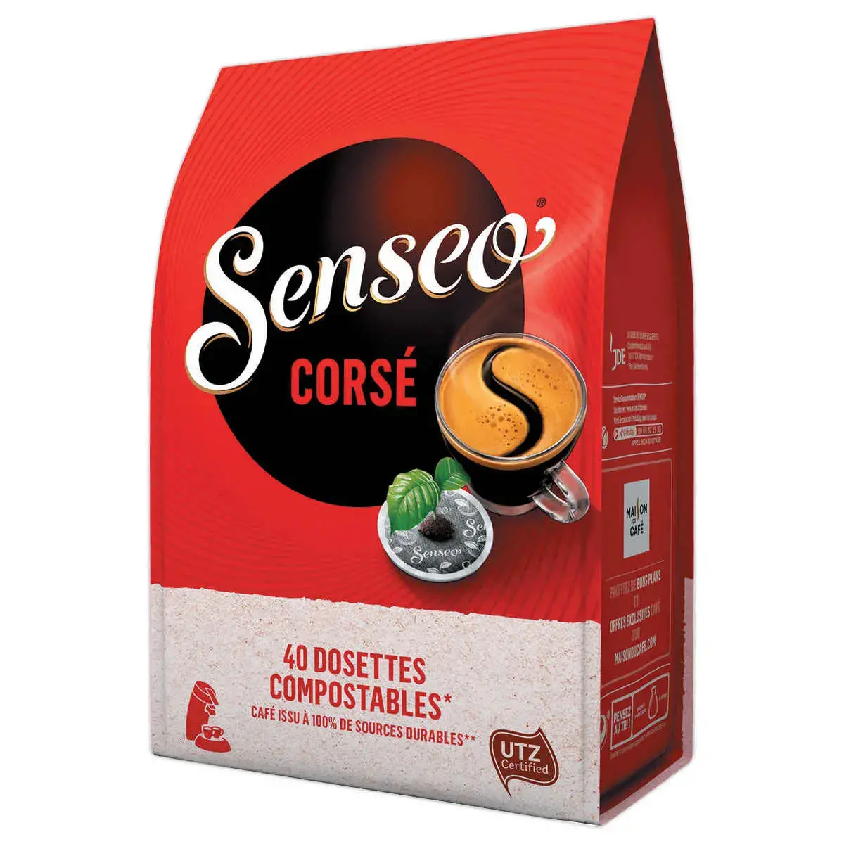 40 Dosettes de café Corsé - SENSEO