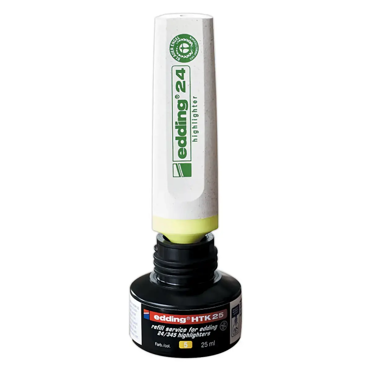 Recharge surligneur EDDING - Ecoline E24 - Jaune 