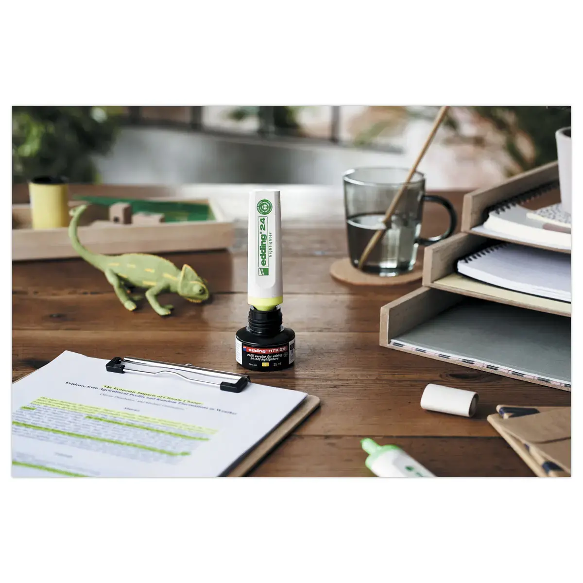Recharge surligneur EDDING - Ecoline E24 - Jaune 