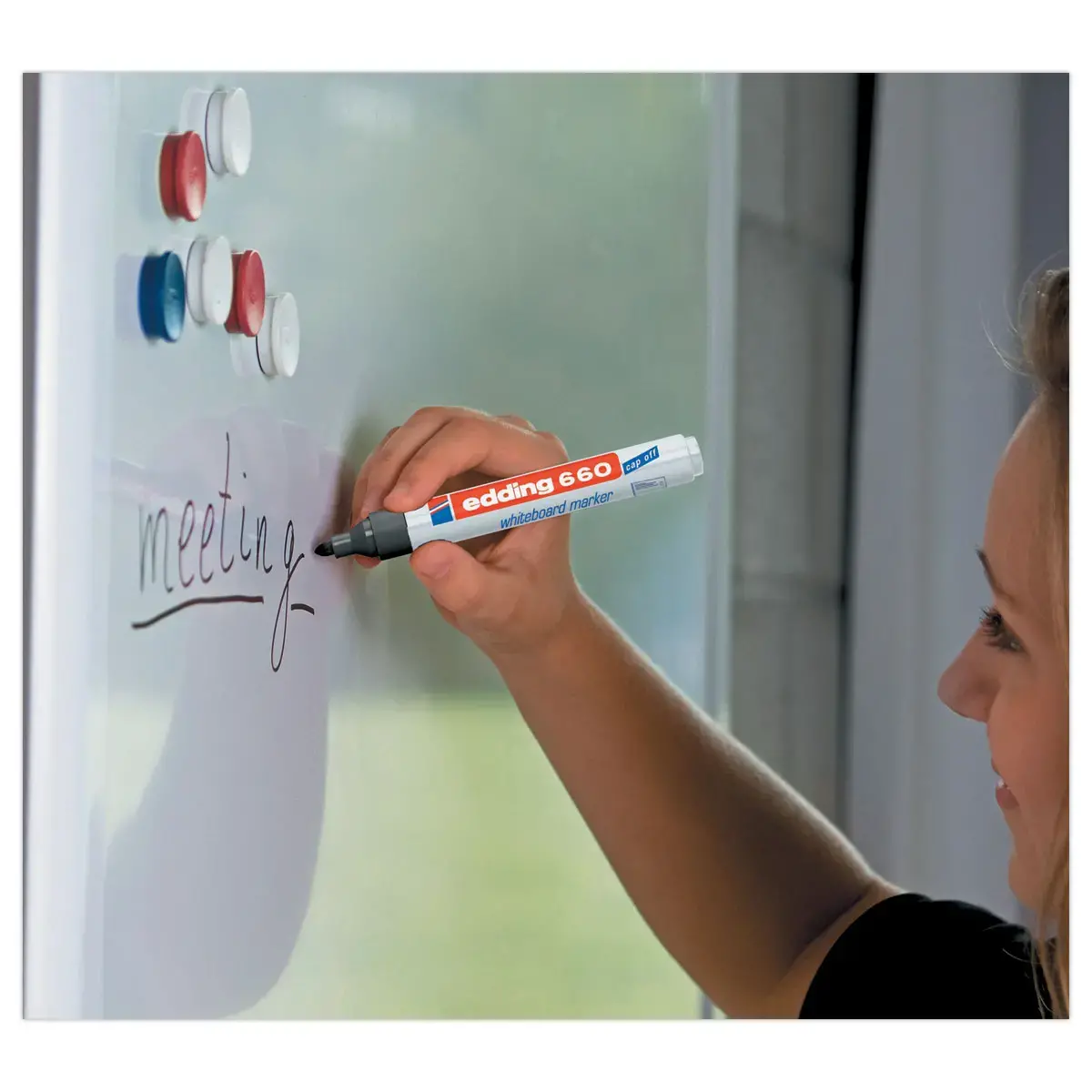 20 Marqueurs 660 (17+3 offerts) - Pointe ogive pour tableaux blancs - EDDING