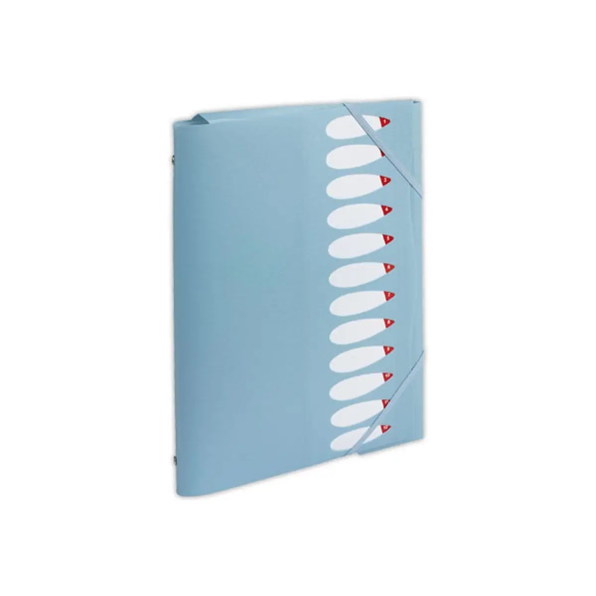 Trieur chemise - polypropyl&egrave;ne - 12 positions - bleu clair - FIDUCIAL 