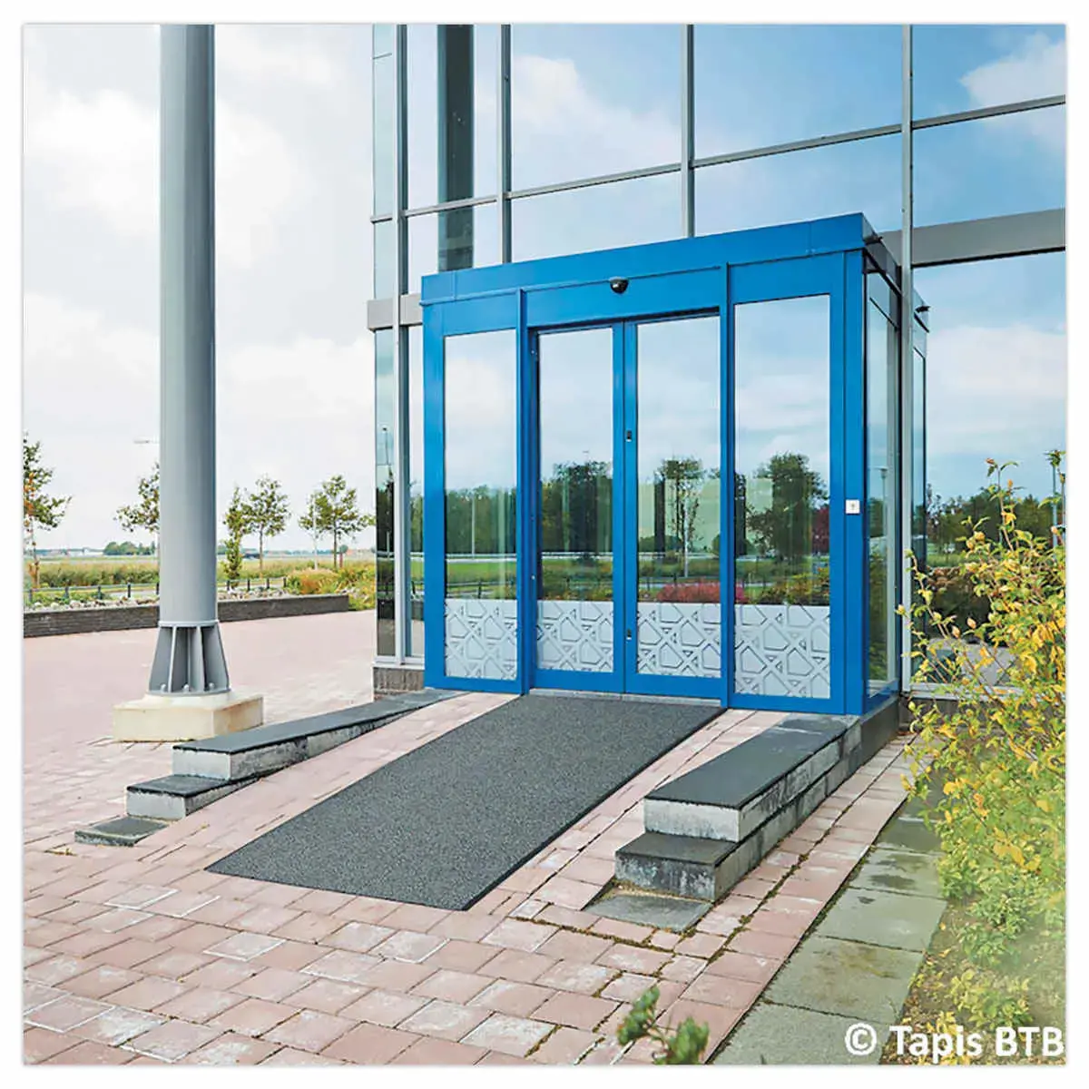Tapis d'accueil ext&eacute;rieur Capture antid&eacute;rapant - L 90 x l 150 cm 