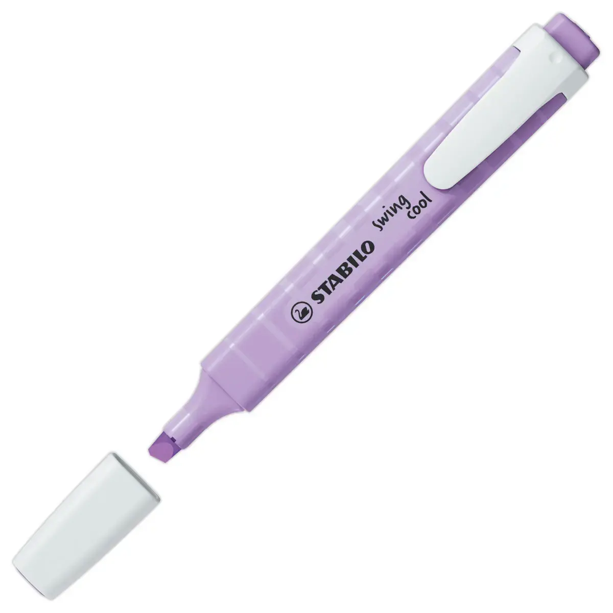 6 Surligneurs swing cool Pastel - Pointe biseautée - Coloris assortis - STABILO