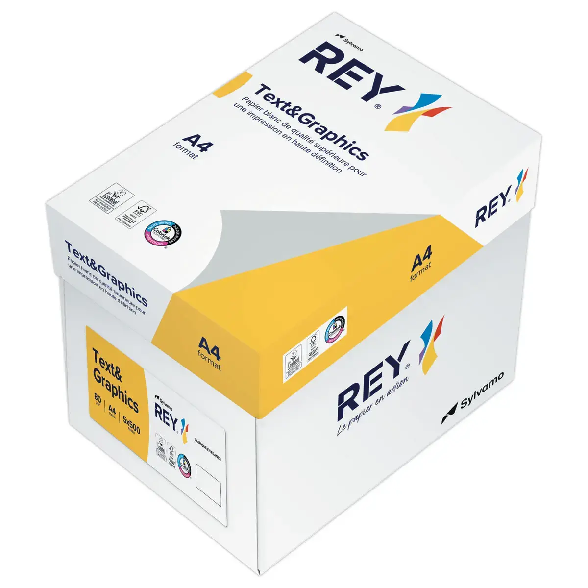 Ramette de 500 feuilles de papier blanc - A4 - 80G - TEXT AND GRAPHICS 