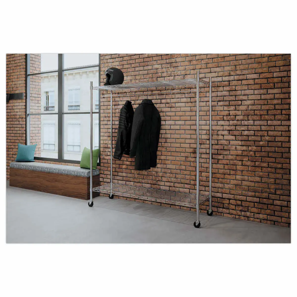 Vestiaire mobile - 26 cintres - ALBA 