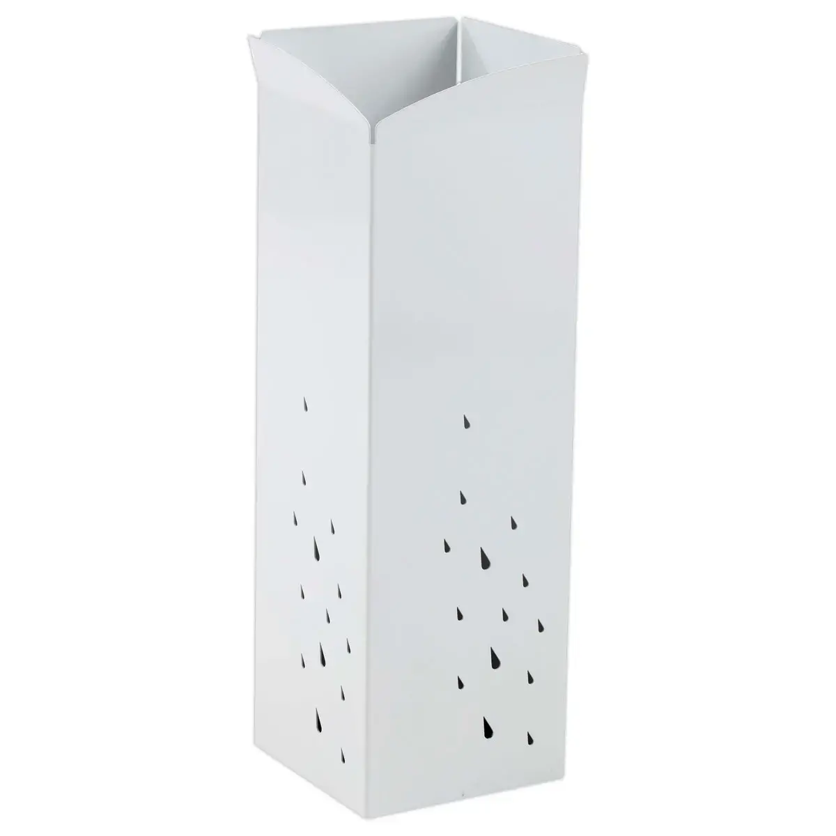 Porte-parapluies métallique - Blanc - ALBA
