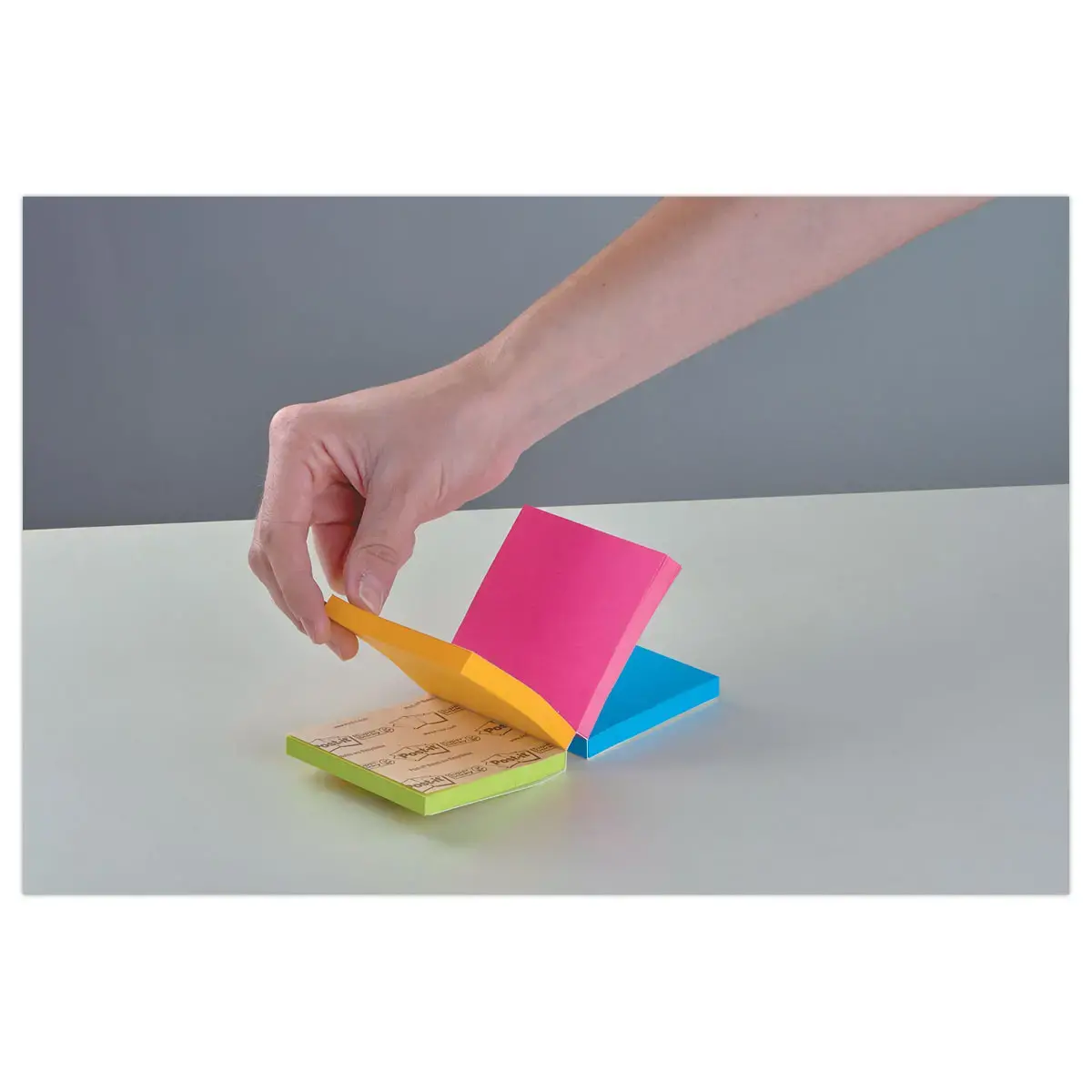 Bloc cube Super Sticky - 4 Couleurs Easy Select -76x76mm - POST IT 