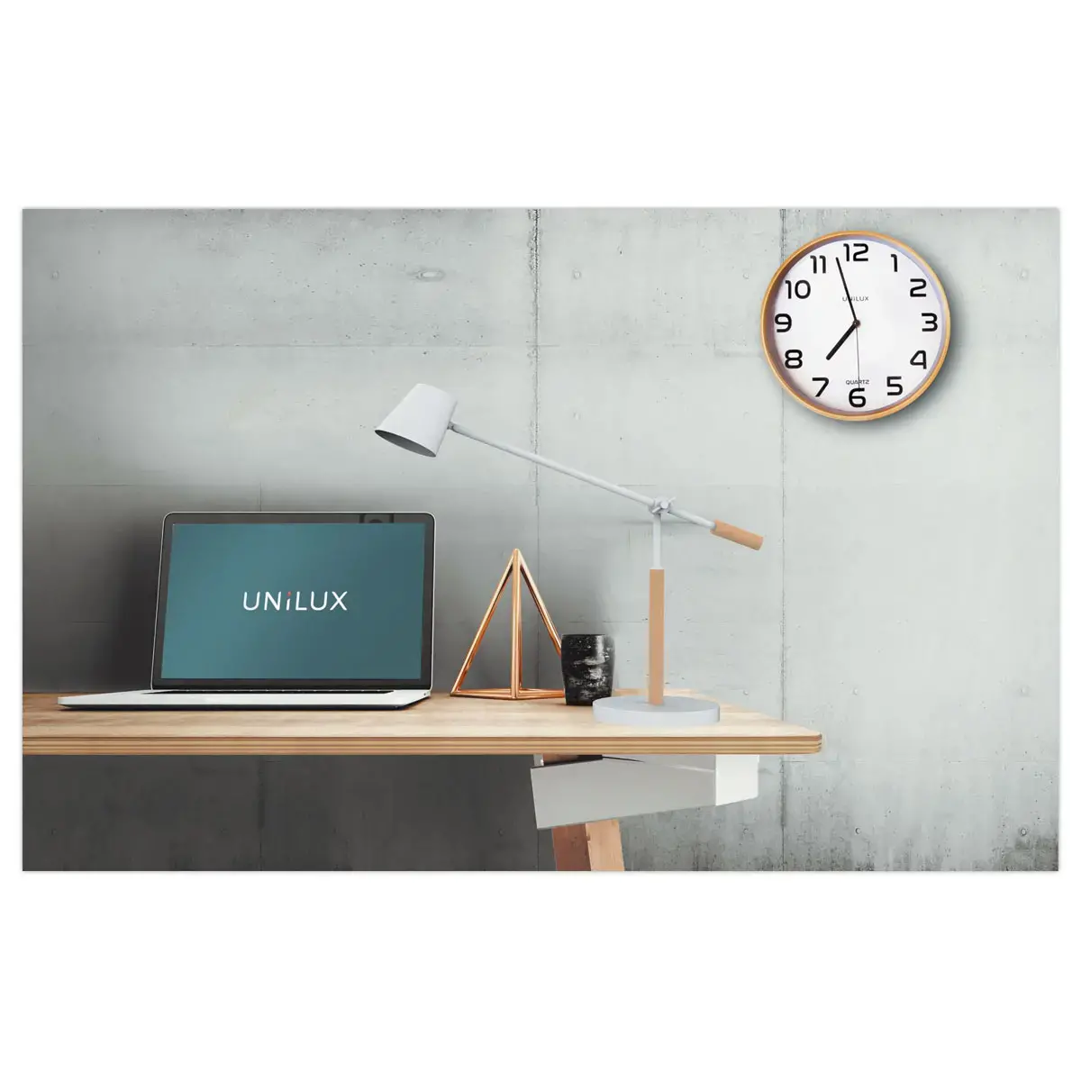 Lampe de bureau VICKY – Blanc - UNILUX
