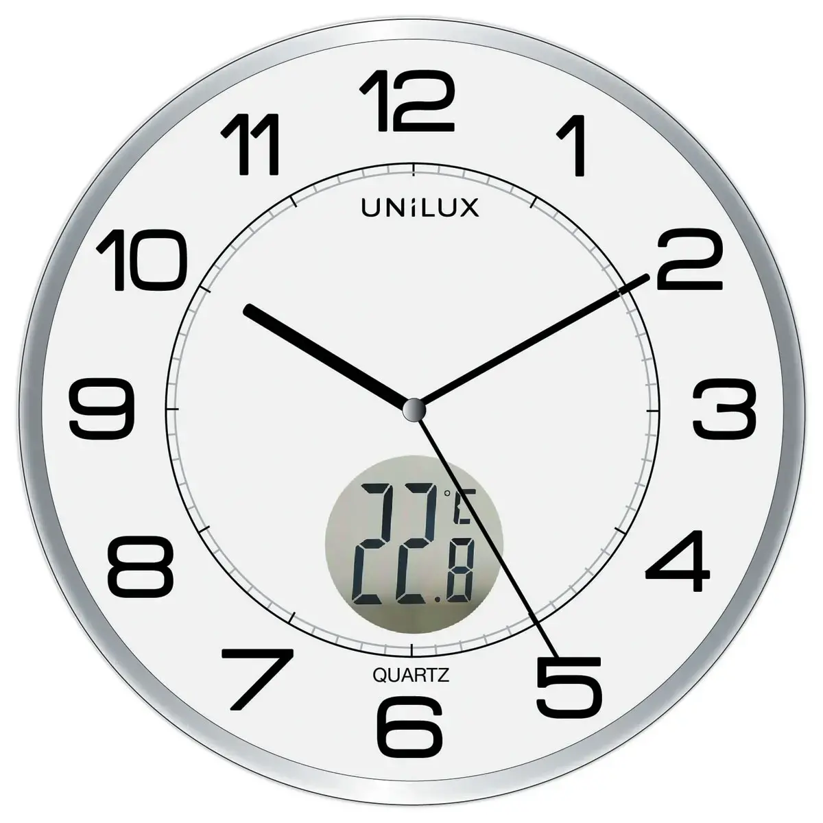 Horloge avec thermom&egrave;tre Tempus - UNILUX 