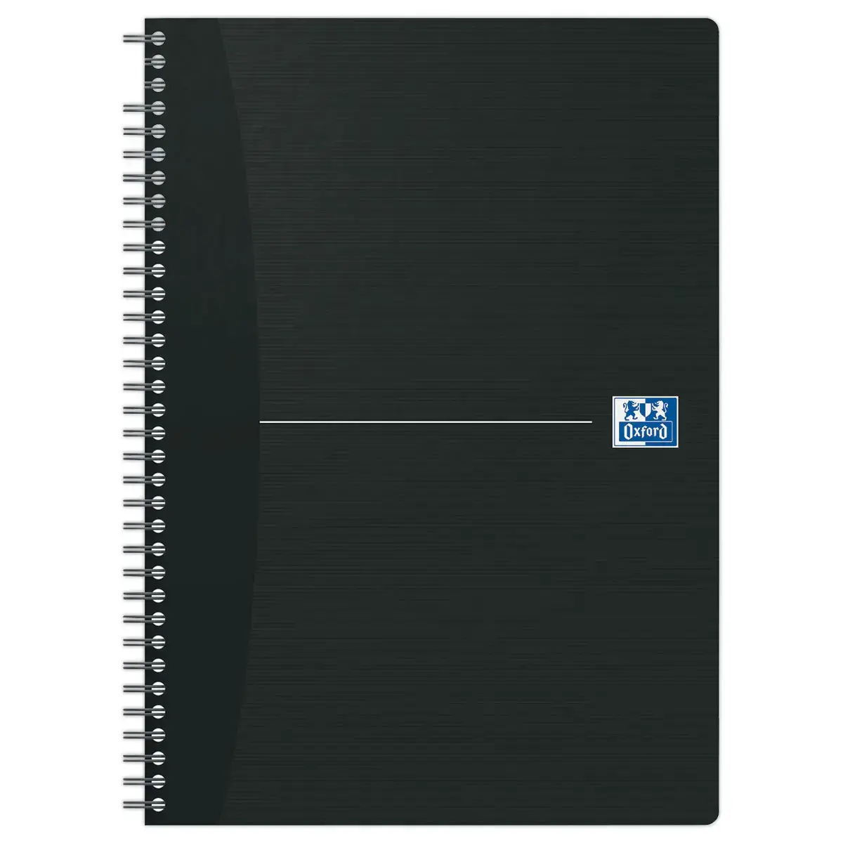 Cahier spirale A4 Essentials - 5x5 - 180 pages - Noir - OXFORD