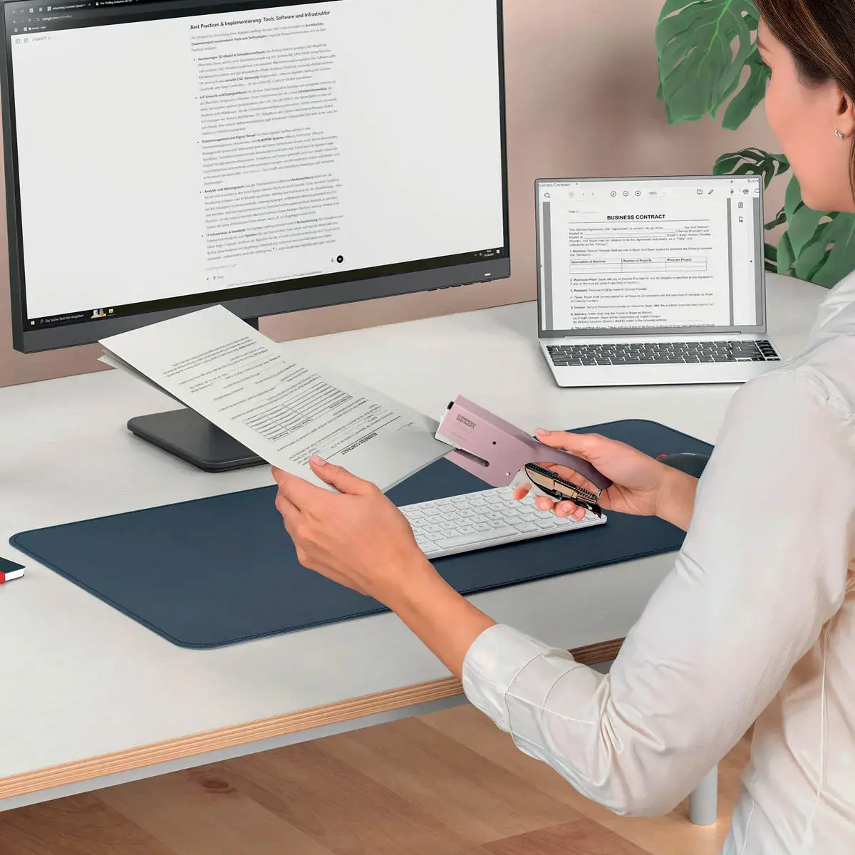 Pince agrafeuse Rapid Classique K1 - Rose - RAPID