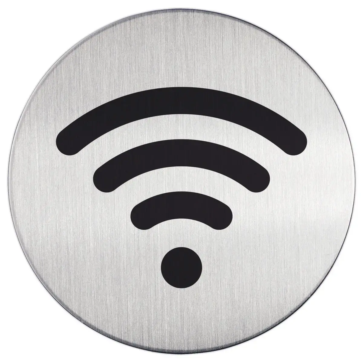 Plaque de porte ronde - Pictogramme WIFI - DURABLE