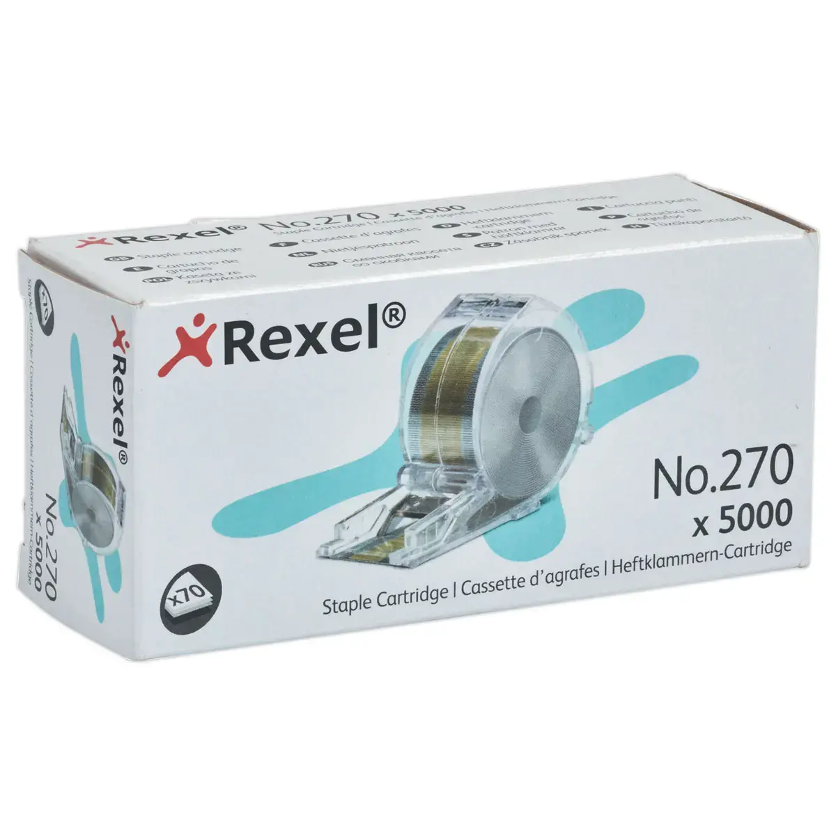 5000 Agrafes pour agrafeuse &eacute;lectrique STELLA 70 - LEITZ 
