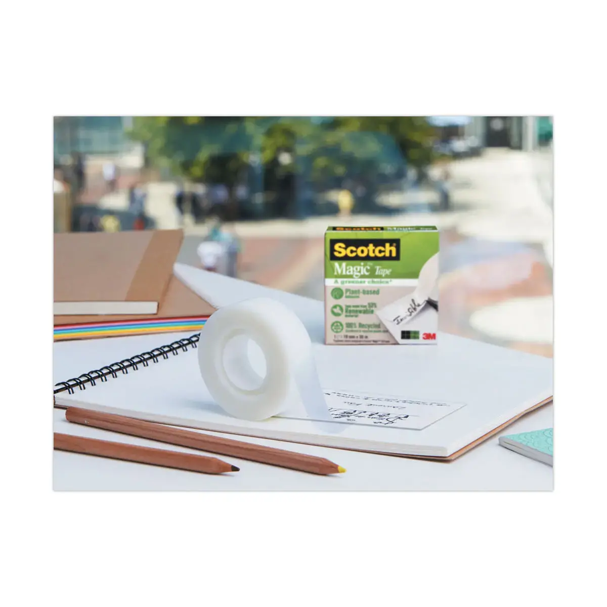 Rouleau d'adh&eacute;sif invisible Magic 900 - 33 m x 19 mm - 3M SCOTCH 