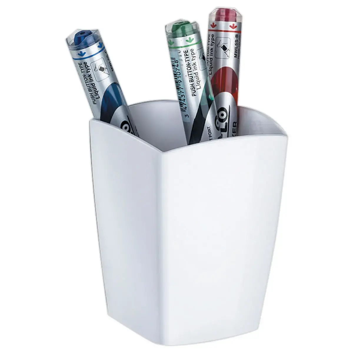 Pot à crayons magnétique Gloss - blanc - CEP