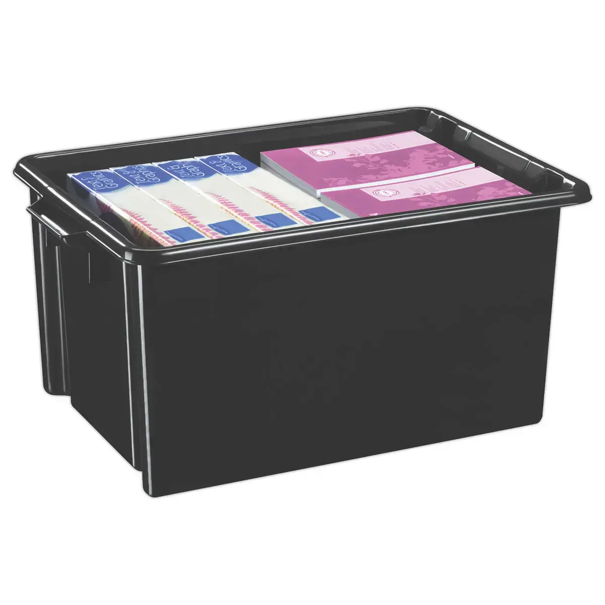 Bac de rangement - 48.5 L - Noir - STRATA 