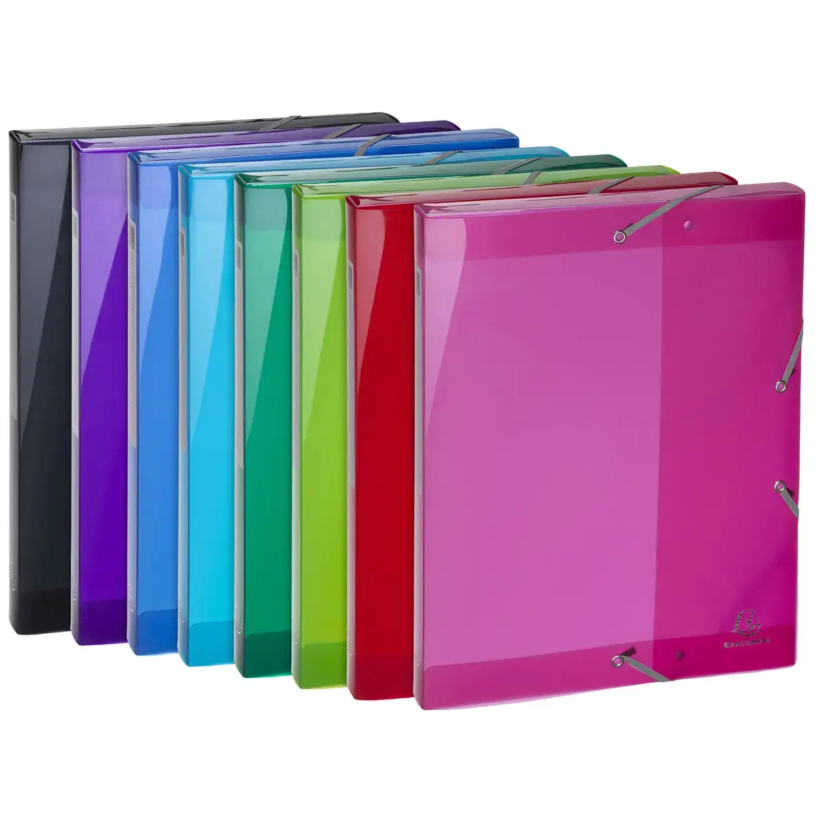 8 Boîtes de classement Iderama - Colorisassortis - Dos 2,5 cm - EXACOMPTA