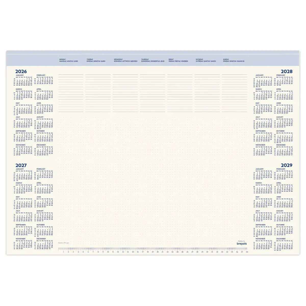 Bloc sous-main Brepols Office Mate 35 feuilles - 59x41,2 cm