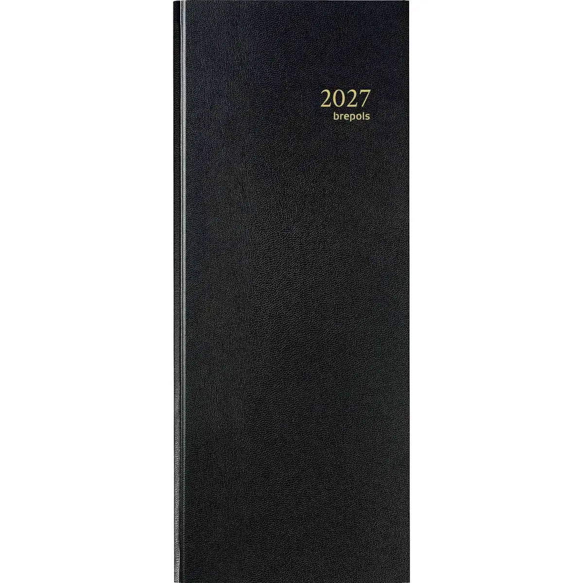 Agenda journalier banque Saturnus Travers - 12,8x33 cm - Noir - Janvier à décembre - BREPOLS