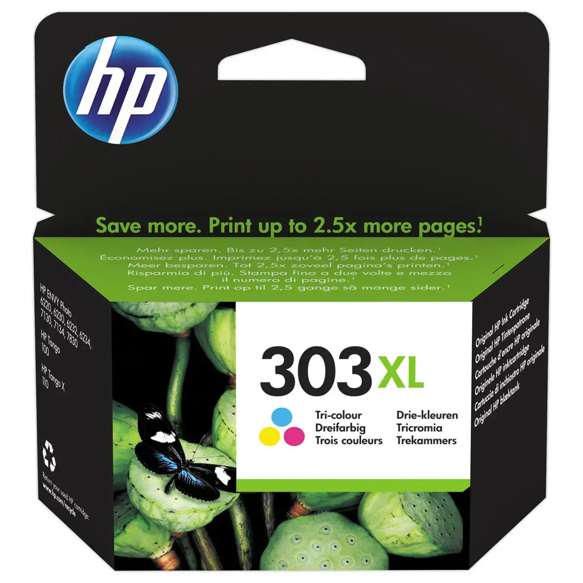 HP 303XL T6N03AE cartouche d'encre 3 couleurs