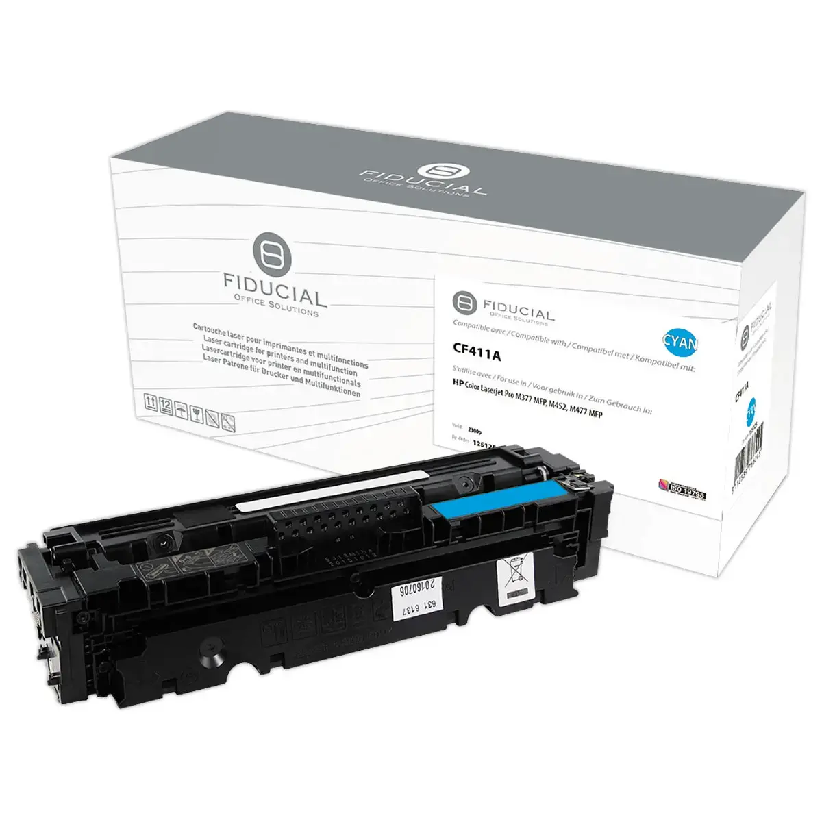 Toner remanufacturé éq. HP CF411A - Cyan