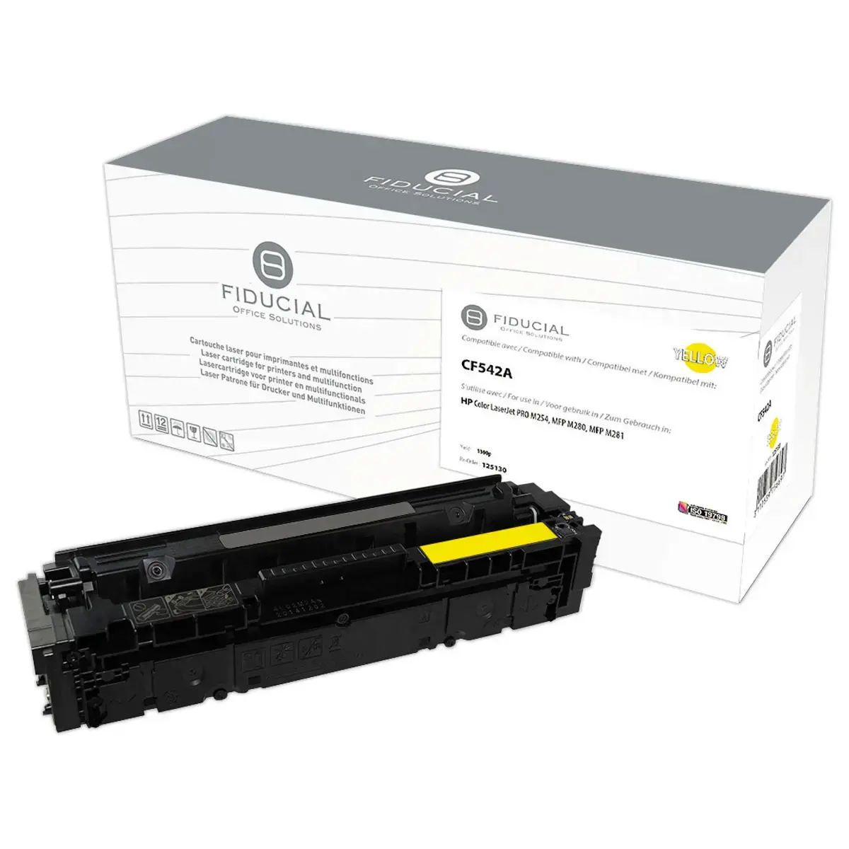 Toner remanufacturé éq. HP CF542A - Jaune