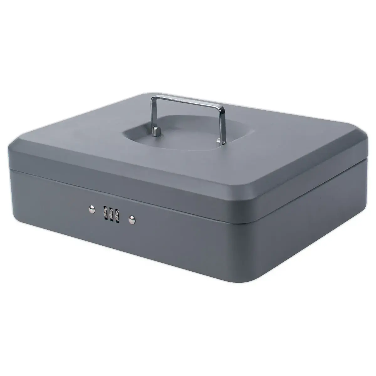 Caissette à monnaie avec serrure à code 30cm gris