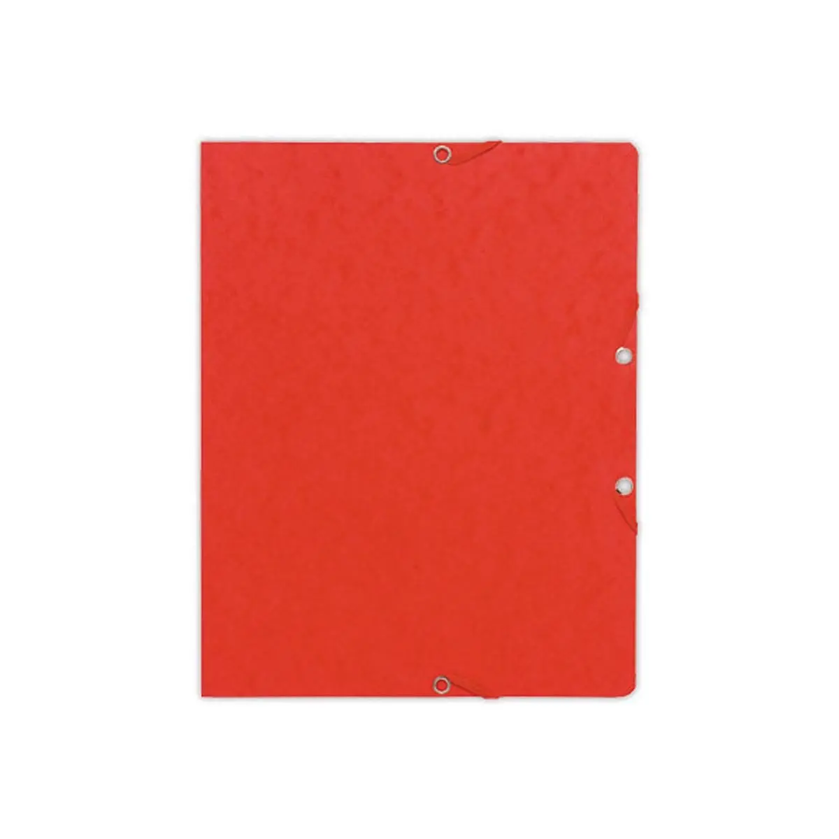 10 Chemises &agrave; &eacute;lastiques sans rabats - carte 360g - Rouge - EXACOMPTA 