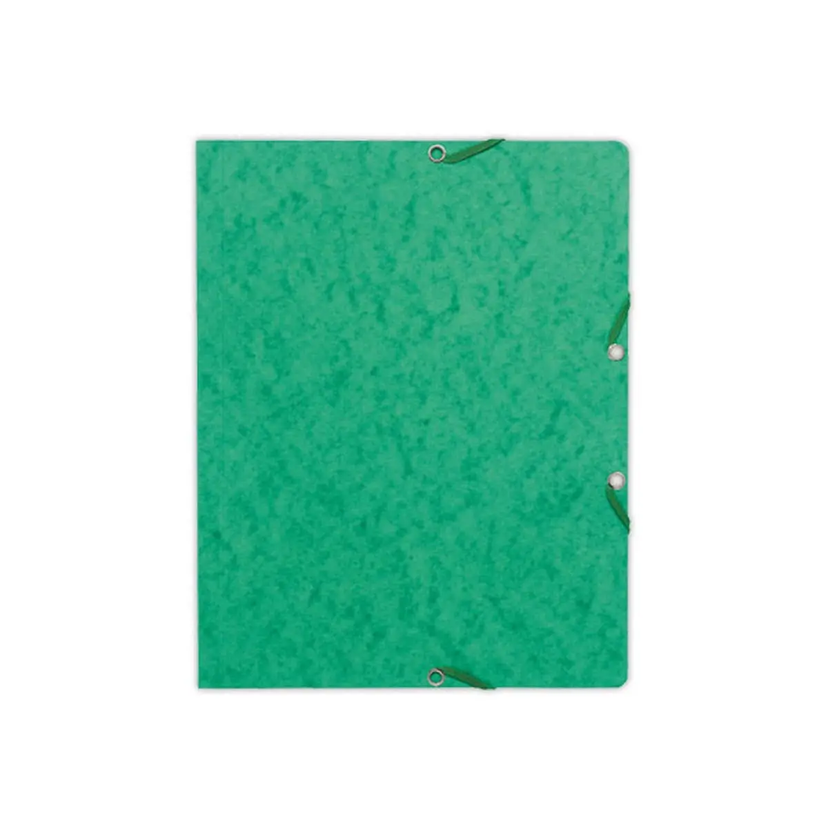 10 Chemises &agrave; &eacute;lastiques sans rabats - carte 360g - Vert - EXACOMPTA 