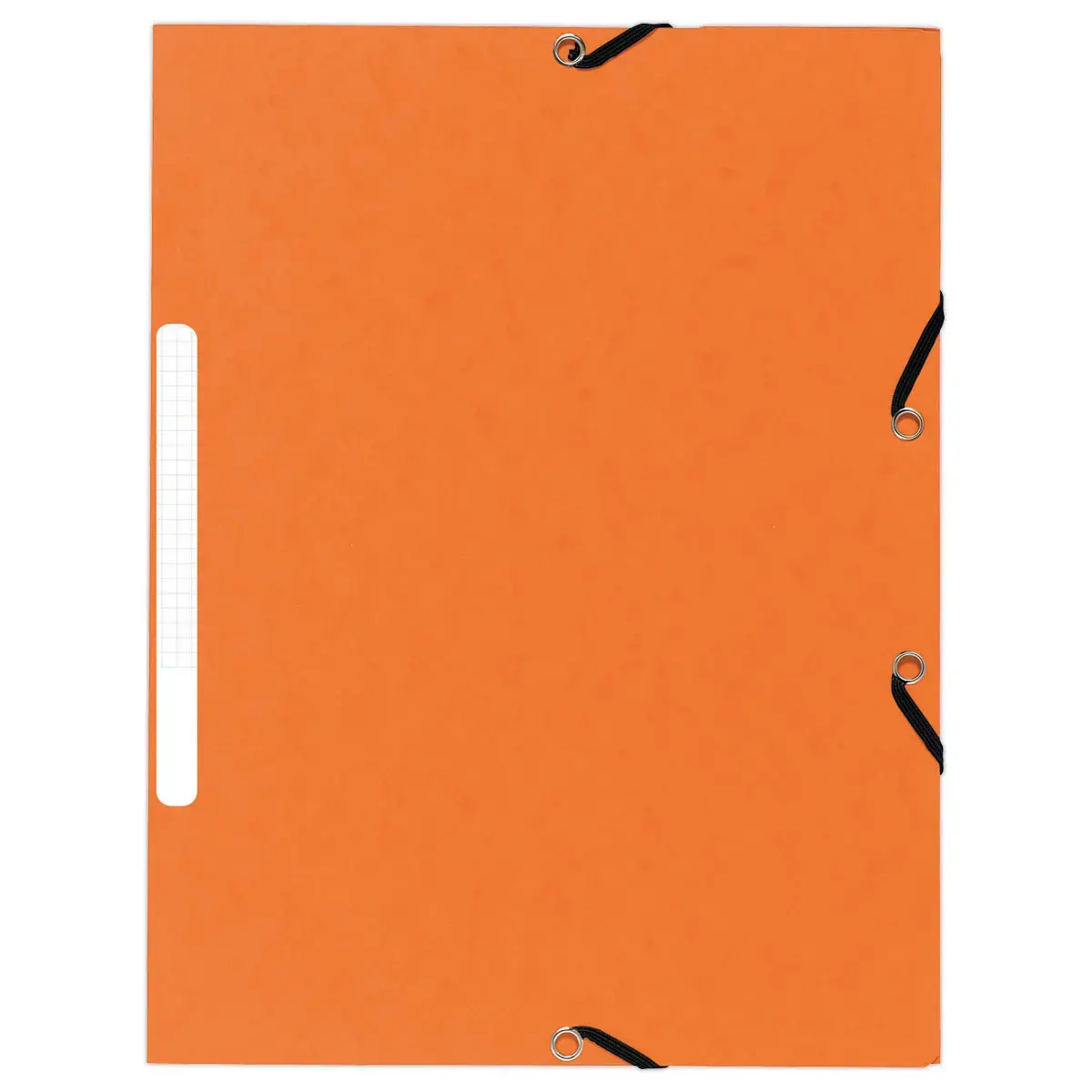 10 Chemises 3 rabats à élastiques 360 g - Dos de 1,5 cm - Orange - EXACOMPTA